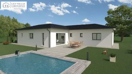photo Projet de construction d'une maison 128.47 m² avec terrain à CENAC (33) à Cénac