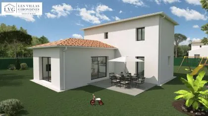 photo Projet de construction d'une maison 97.33 m² avec terrain à SALAUNES (33) à Salaunes