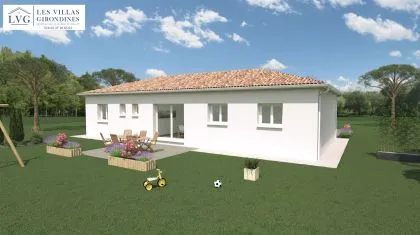 photo Projet de construction d'une maison 94.95 m² avec terrain à LA BREDE (33) à La Brède