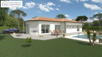 photo Projet de construction d'une maison 123.35 m² avec terrain à ARBANATS (33) à Arbanats